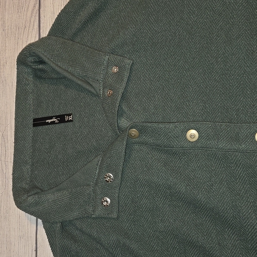 Supplies by Unionbay Marguerite French Terry Jacket Green Size XL NWOT - Picture 3 of 10